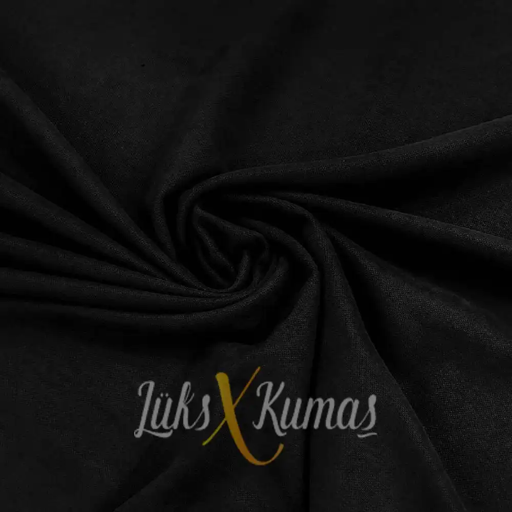 Siyah Düz Renk Döşemelik Kumaş