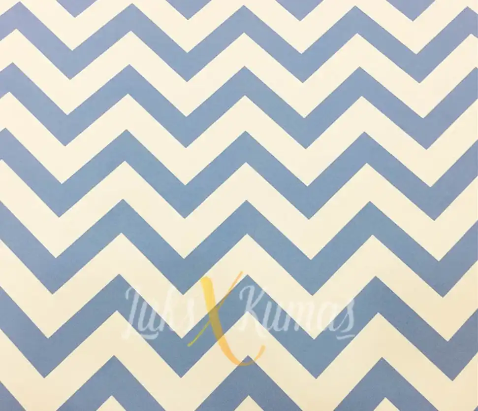 Bebe Mavi Zigzag Çocuk Desenli Kumaş