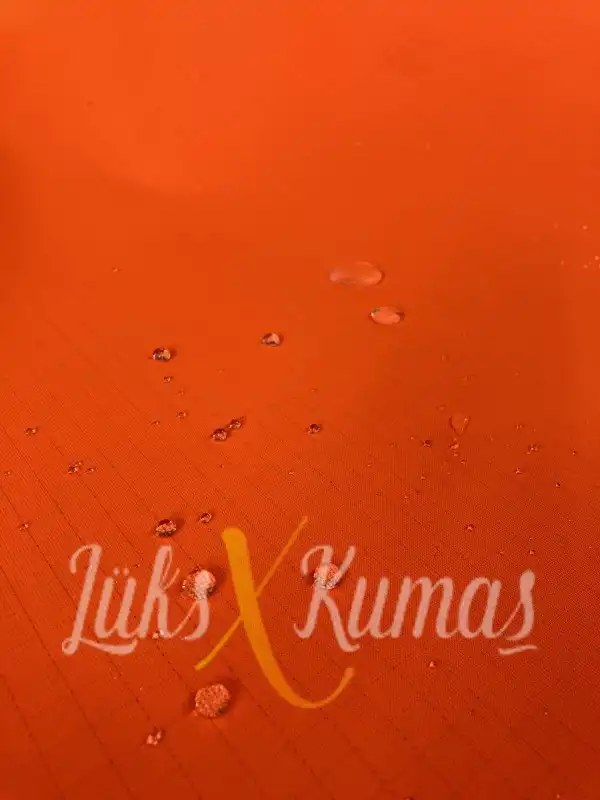 İthal Turuncu Dış Mekan Polyester Döşemelik Kumaş