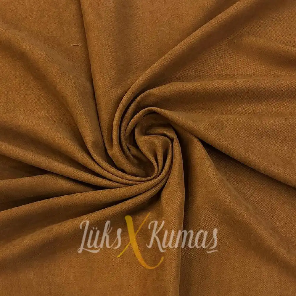 Açık Kestane Düz Renk Döşemelik Kumaş