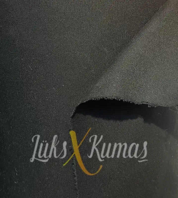 Pamuklu Siyah Gabardin Kumaş